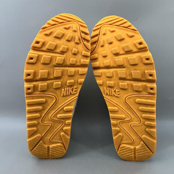 Nike Air Max 90 Running Shoes Mens Size‎ 11.5 White Yellow Comfort Low Sneakers - Picture 7 of 9